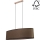 Candelabro suspenso MERCEDES 2xE27/40W/230V castanho/carvalho – FSC certificado