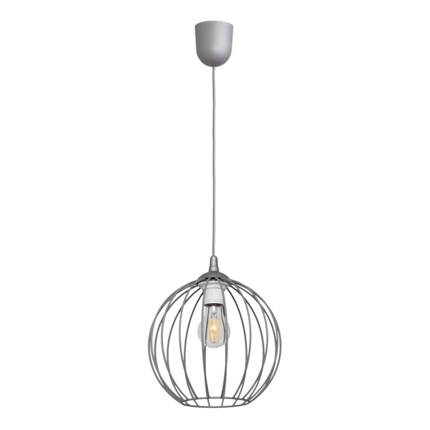 Candelabro suspenso MERCURE 1xE27/15W/230V cinzento