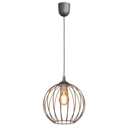 Candelabro suspenso MERCURE 1xE27/15W/230V cinzento