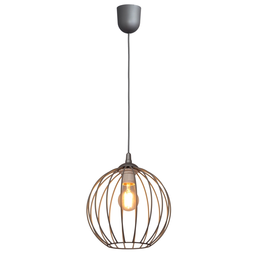 Candelabro suspenso MERCURE 1xE27/15W/230V cinzento