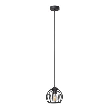 Candelabro suspenso MERCURE 1xE27/15W/230V diâmetro 16 cm preto