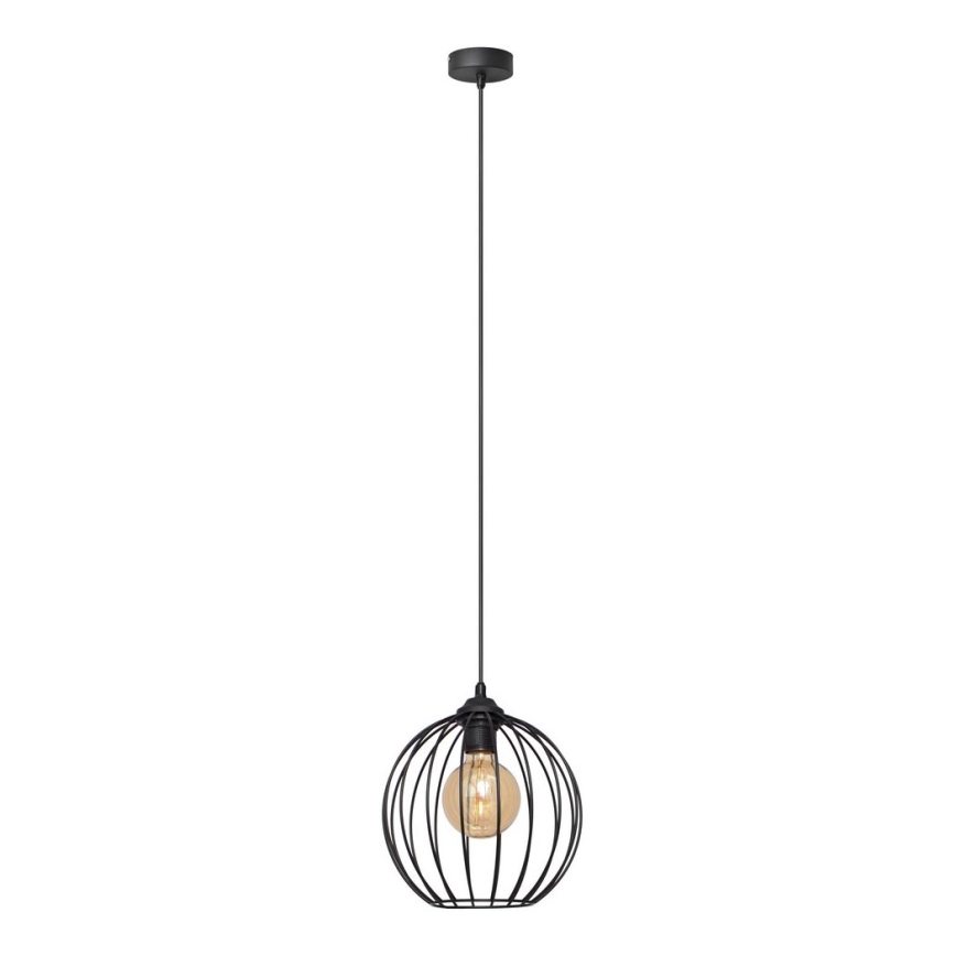 Candelabro suspenso MERCURE 1xE27/15W/230V diâmetro 24 cm preto