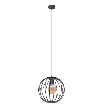 Candelabro suspenso MERCURE 1xE27/15W/230V diâmetro 30 cm preto