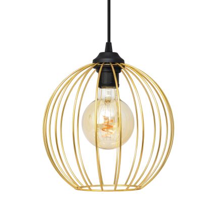 Candelabro suspenso MERCURE 1xE27/15W/230V dourada/preto