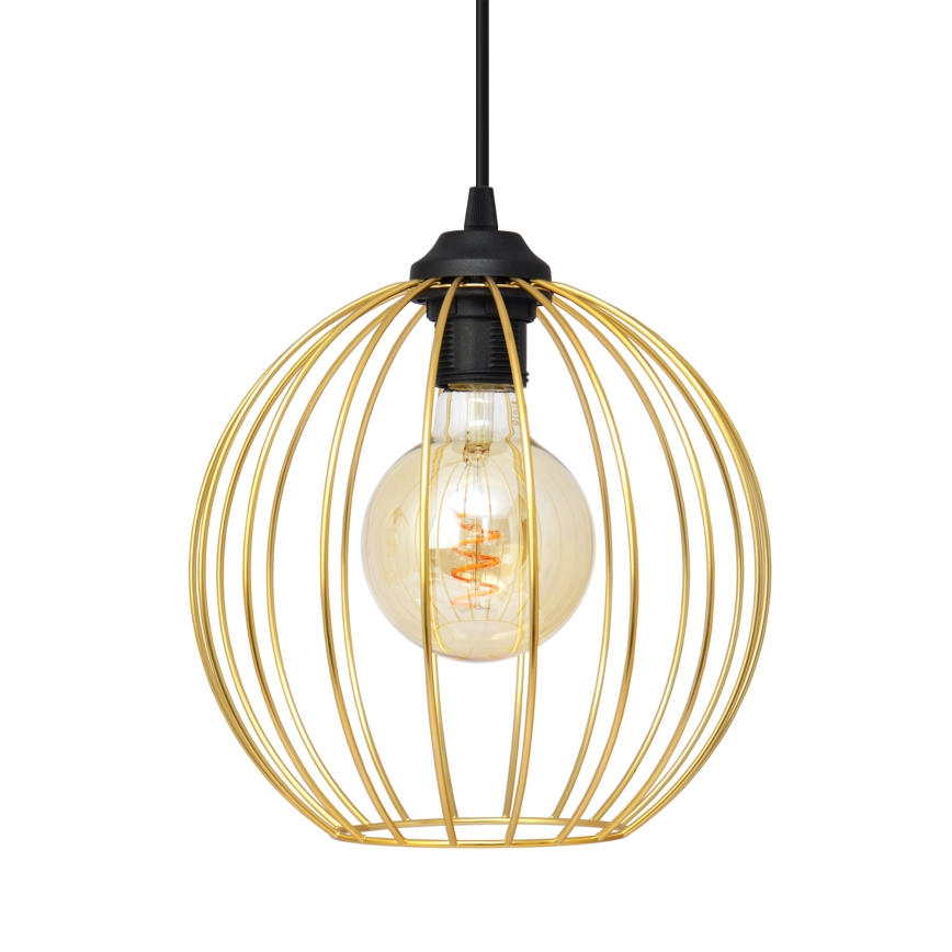 Candelabro suspenso MERCURE 1xE27/15W/230V dourada/preto