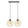 Candelabro suspenso MERCURE 2xE27/15W/230V dourada/preto