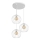 Candelabro suspenso MERCURE 3xE27/15W/230V branco