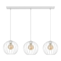 Candelabro suspenso MERCURE 3xE27/15W/230V branco