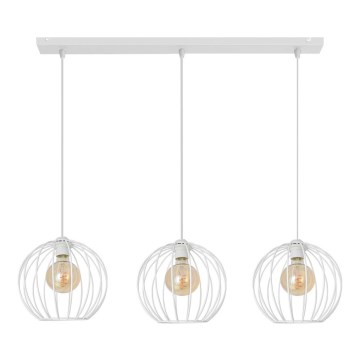 Candelabro suspenso MERCURE 3xE27/15W/230V branco