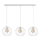 Candelabro suspenso MERCURE 3xE27/15W/230V branco
