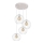 Candelabro suspenso MERCURE 4xE27/15W/230V branco