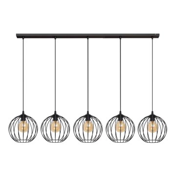 Candelabro suspenso MERCURE 5xE27/15W/230V preto