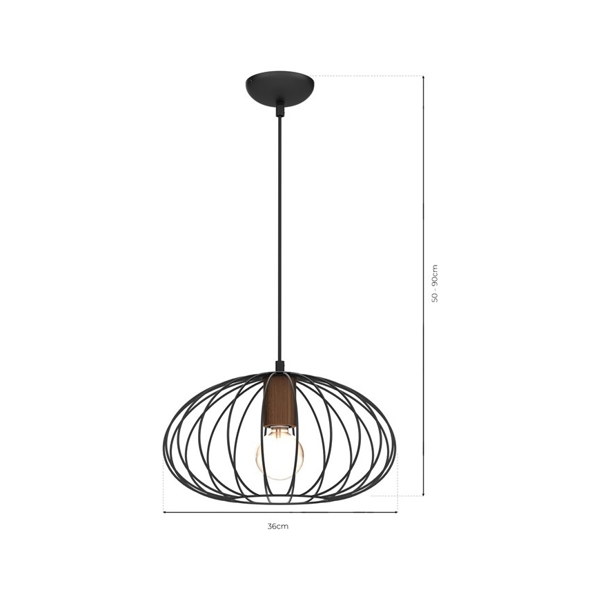 Candelabro suspenso MERIDIANO 1xE27/60W/230V