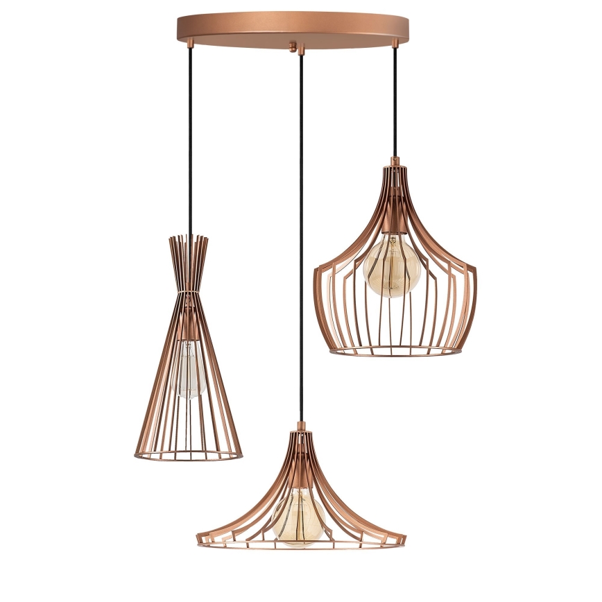 Candelabro suspenso MEZOPOTAMYA 3xE27/40W/230V