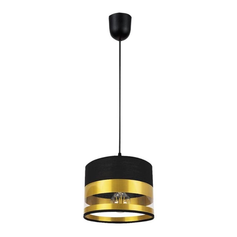 Candelabro suspenso MILO 1xE27/60W/230V dourado/preto