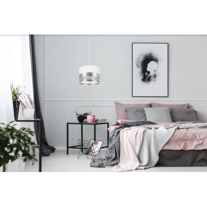 Candelabro suspenso MILO 1xE27/60W/230V prateado