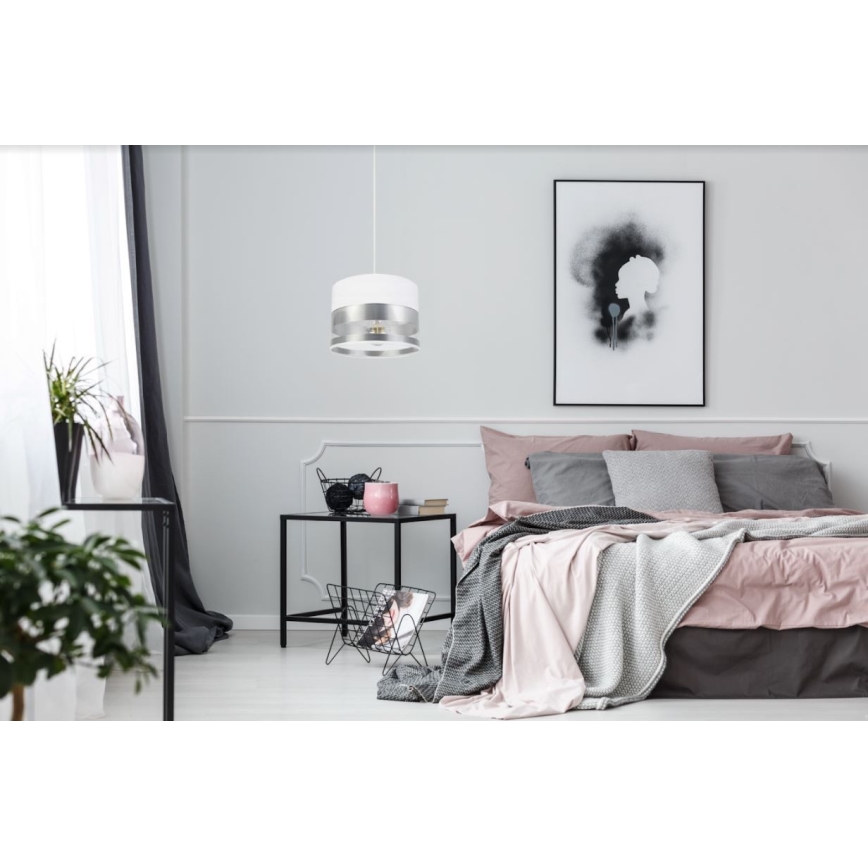 Candelabro suspenso MILO 1xE27/60W/230V prateado