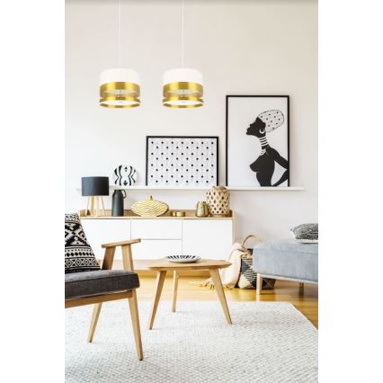 Candelabro suspenso MILO 2xE27/60W/230V dourado