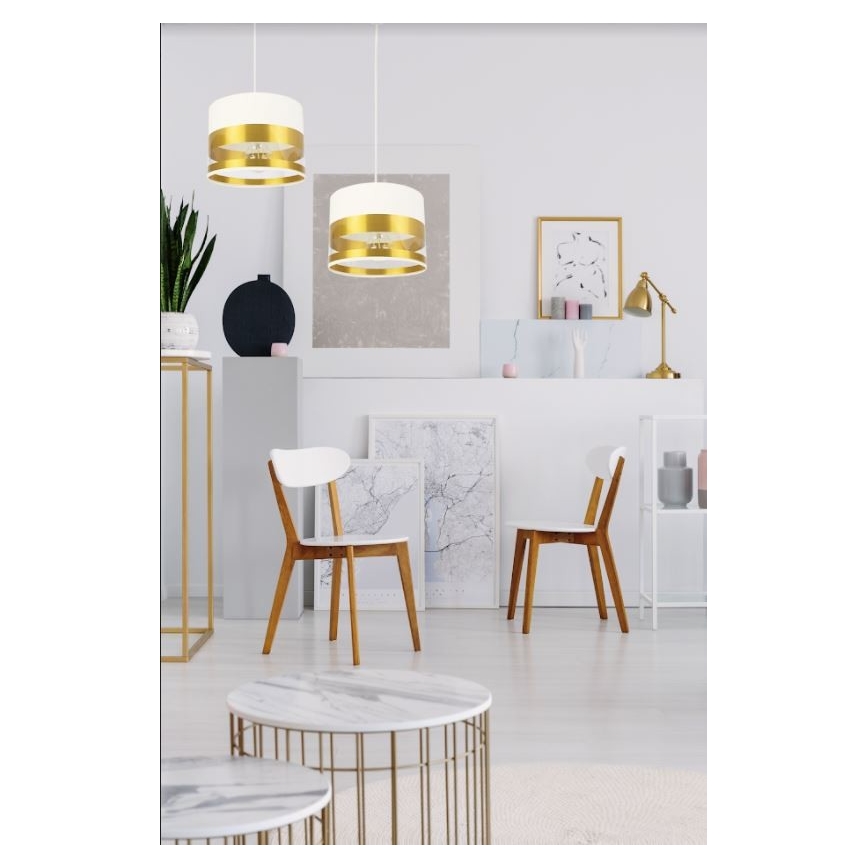 Candelabro suspenso MILO 2xE27/60W/230V dourado