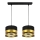 Candelabro suspenso MILO 2xE27/60W/230V dourado/preto