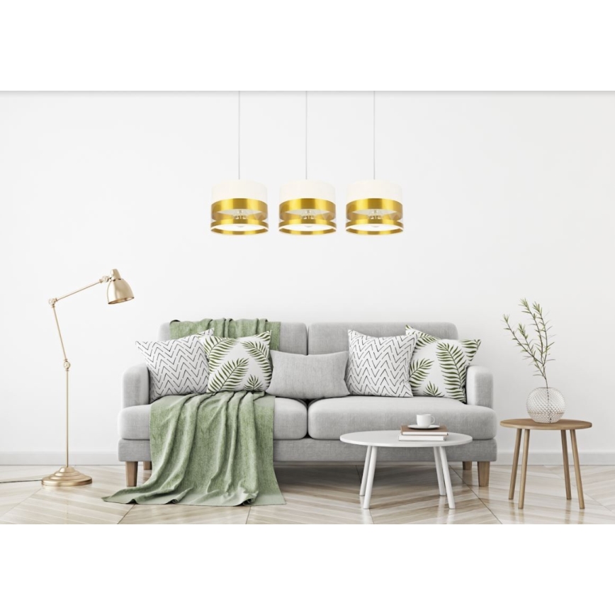 Candelabro suspenso MILO 3xE27/60W/230V dourado