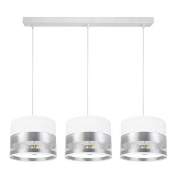 Candelabro suspenso MILO 3xE27/60W/230V prateado