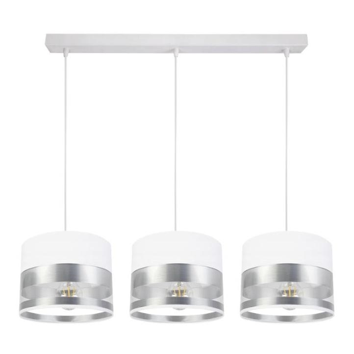 Candelabro suspenso MILO 3xE27/60W/230V prateado