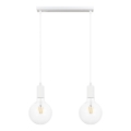 Candelabro suspenso MIROS 2xE27/60W/230V branco