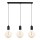 Candelabro suspenso MIROS 3xE27/60W/230V preto