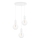 Candelabro suspenso MIROS 3xE27/60W/230V redondo branco