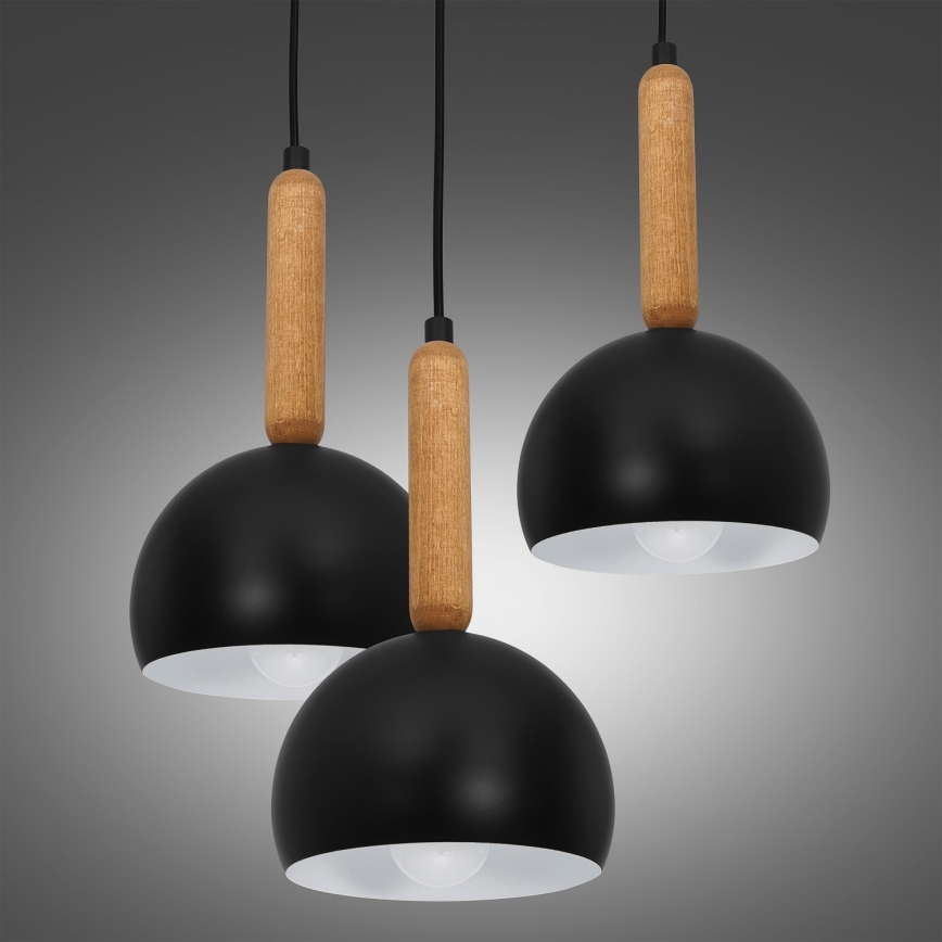 Candelabro suspenso MISSI 5xE27/60W/230V preto