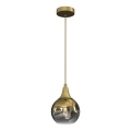 Candelabro suspenso MONTE 1xE27/60W/230V d. 15 cm dourada