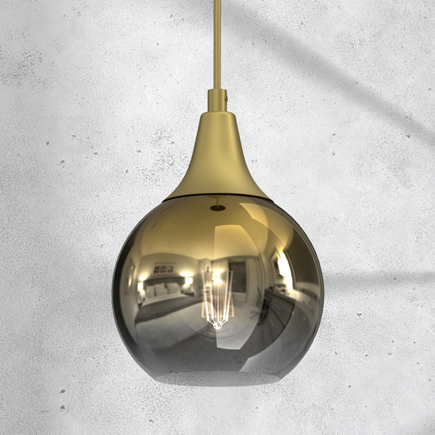 Candelabro suspenso MONTE 1xE27/60W/230V d. 15 cm dourada