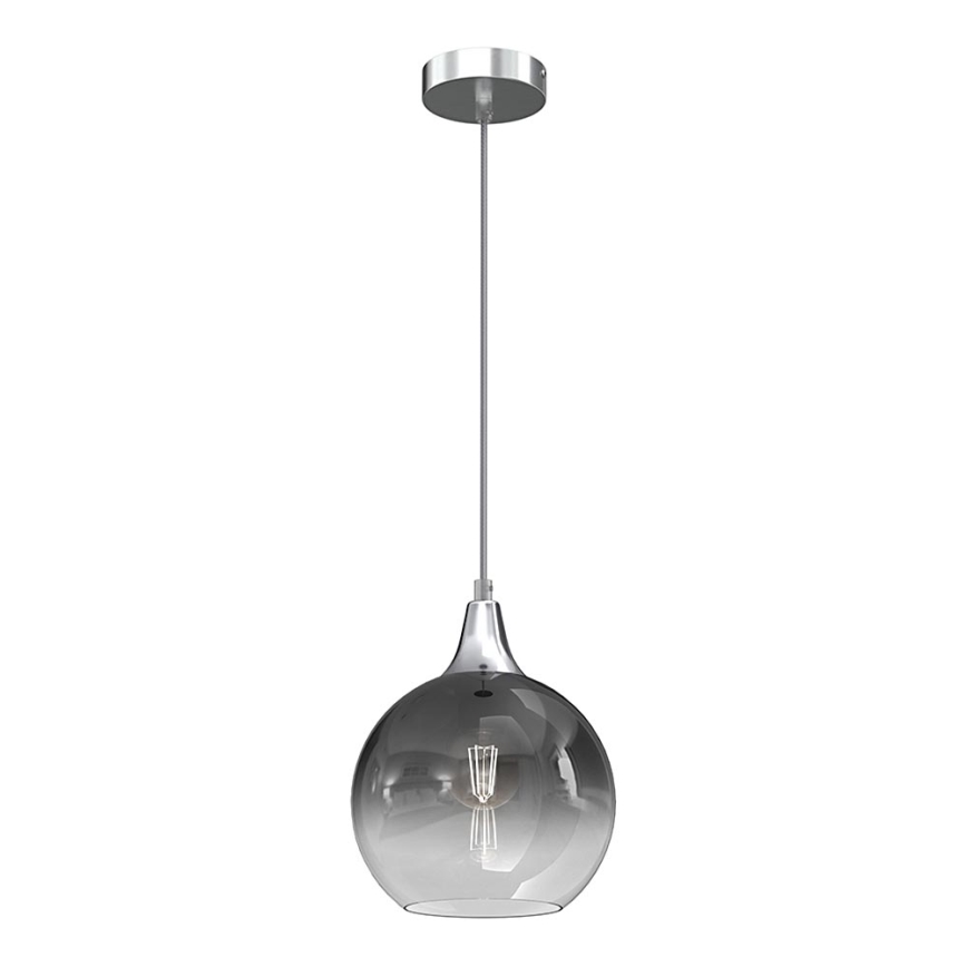 Candelabro suspenso MONTE 1xE27/60W/230V d. 20 cm cromado mate