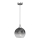 Candelabro suspenso MONTE 1xE27/60W/230V d. 20 cm cromado mate