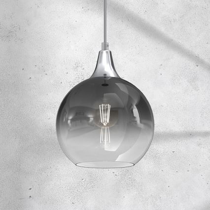 Candelabro suspenso MONTE 1xE27/60W/230V d. 20 cm cromado mate