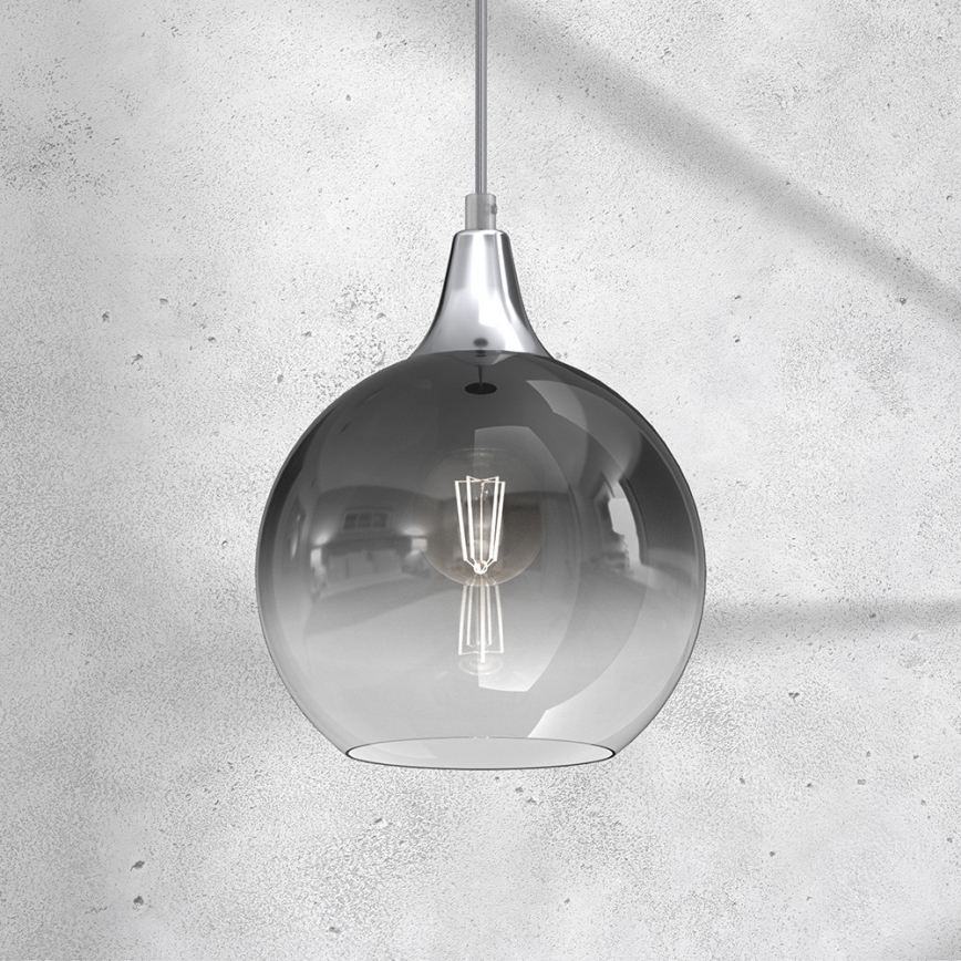 Candelabro suspenso MONTE 1xE27/60W/230V d. 20 cm cromado mate