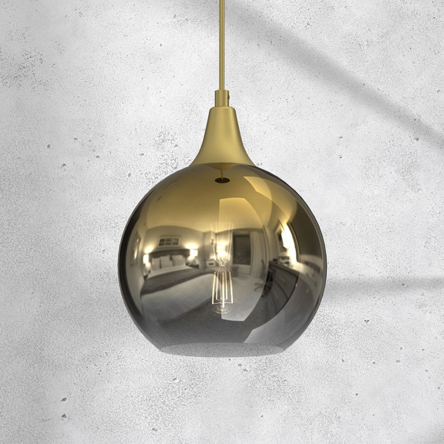 Candelabro suspenso MONTE 1xE27/60W/230V d. 20 cm dourada