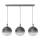 Candelabro suspenso MONTE 3xE27/60W/230V d. 20 cm cromado mate