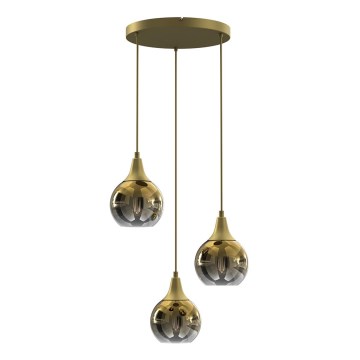 Candelabro suspenso MONTE 3xE27/60W/230V dourado