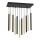 Candelabro suspenso MONZA 11xG9/8W/230V preto/dourado