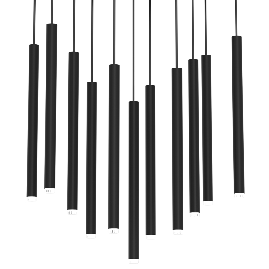Candelabro suspenso MONZA 11xG9/8W/230V preto