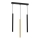 Candelabro suspenso MONZA 3xG9/8W/230V preto/dourado