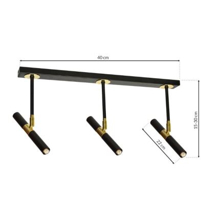 Candelabro suspenso MONZA 5xG9/7W/230V