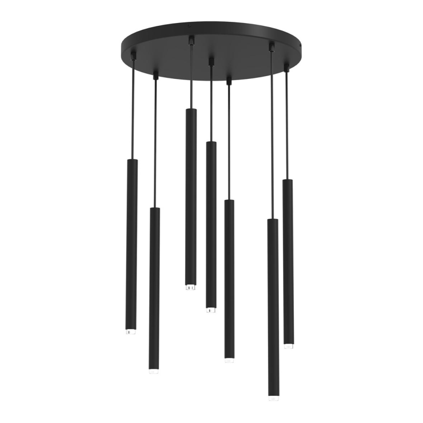 Candelabro suspenso MONZA 7xG9/8W/230V preto