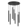 Candelabro suspenso MONZA 7xG9/8W/230V preto