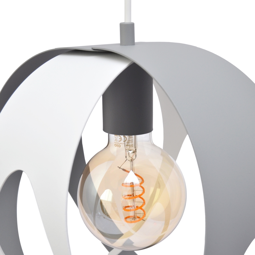 Candelabro suspenso MOONLIGHT 1xE27/15W/230V cinzento
