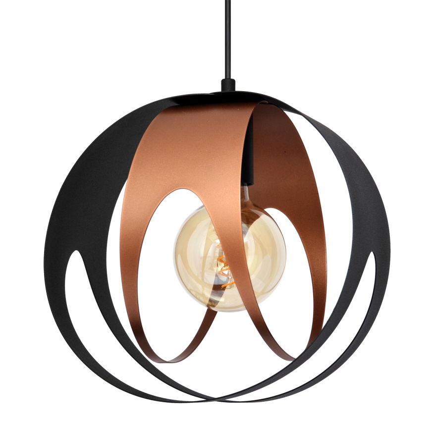 Candelabro suspenso MOONLIGHT 1xE27/15W/230V preto/cobre