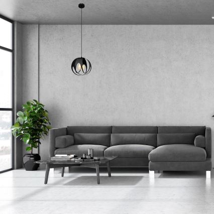 Candelabro suspenso MOONLIGHT 1xE27/15W/230V preto