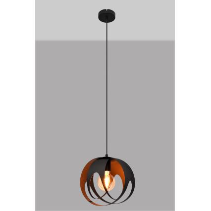 Candelabro suspenso MOONLIGHT 1xE27/15W/230V preto